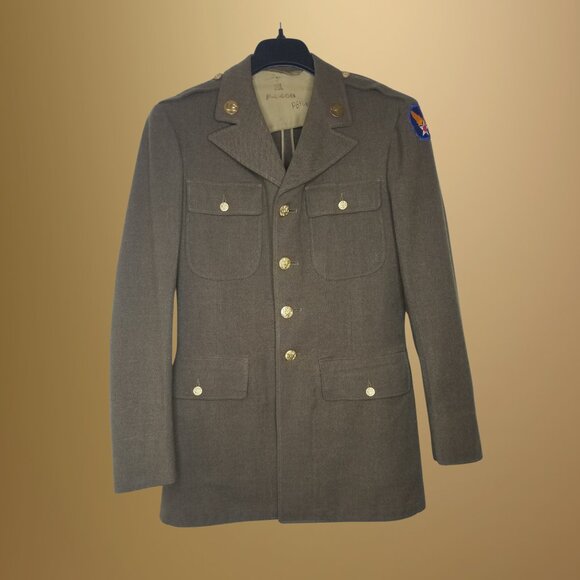 United States Army Airforce Other - Vintage WWII 1940s USAAF Wool Dress Jacket Tunic